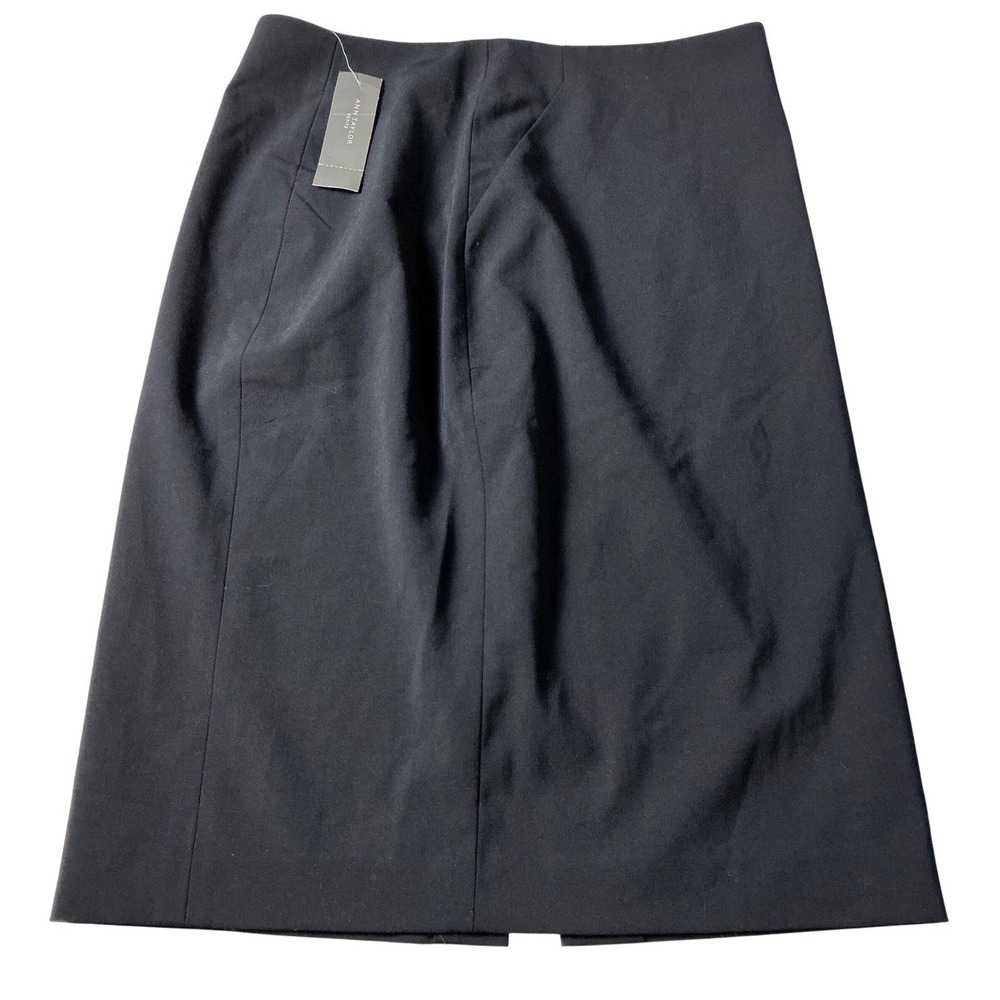 Ann Taylor Petite Black Career Pencil Skirt Fitted Office Business 6P NWT
